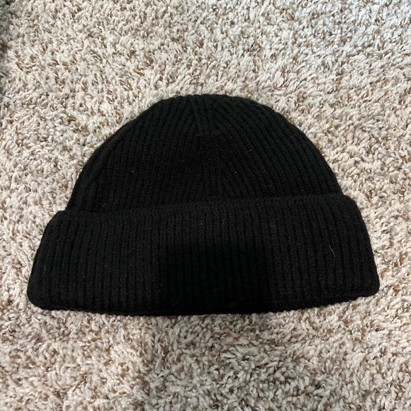 black beanie with a smiley face - Picture 2 of 2